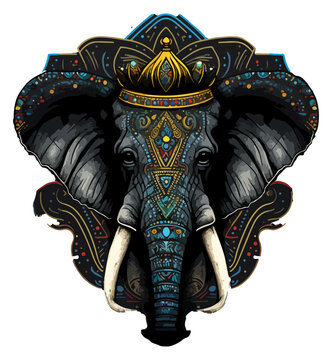 a crown elephant head