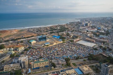 City centre in Accra, Ghana