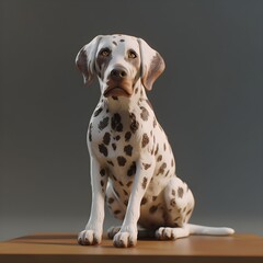 Cute Sculpture Of Dog generative ai