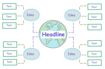 Infographic Mind Map Vector