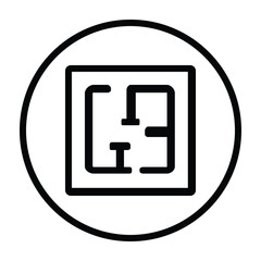 Architecture Line Vector icon