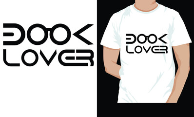 Book lover T shirt design, vintage, typography