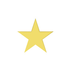 Obraz premium Illustration vector graphic of star with simple shading touches . flat design style. suitable for greeting card templates, banners, pamphlets, etc. vector design templates