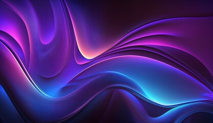 Obraz premium Dreamy Waves: An Ethereal Design for Your Desktop (AI Generated) 