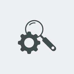 Optimization and Processing vector icons illutration