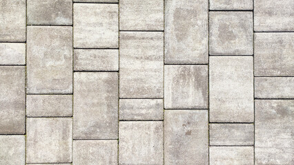 Gray pavement texture. Paving pattern road. stone surface - 583608754
