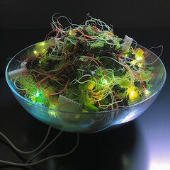 Synthetic salad cyberpunk