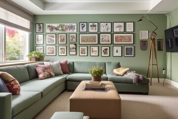 In a home, a family room serves as a casual multipurpose space. The family room is intended to be a gathering area for family and visitors to engage in activities like conversing, reading, and watchin