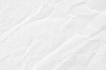 Abstract white crumpled and creased recycle paper texture background