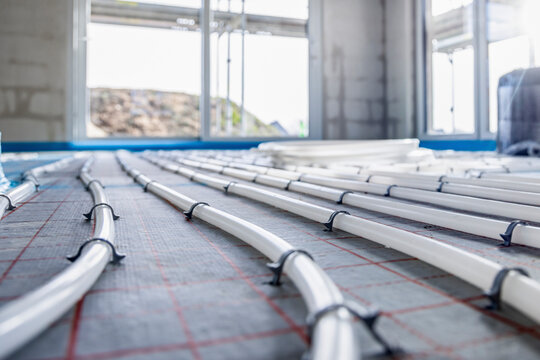 Pipes for hydronic underfloor heating