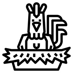 chicken icon style