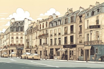 Colorful views of Paris