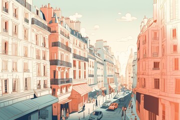 Fototapeta premium Colorful views of Paris