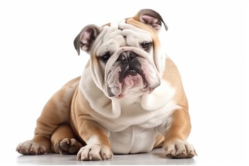 Obraz premium french bulldog puppy on white background