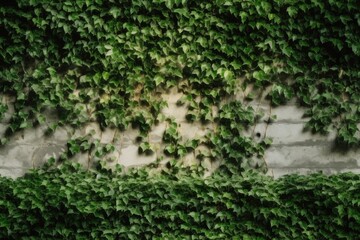 Growing plants on the wall. Generative AI