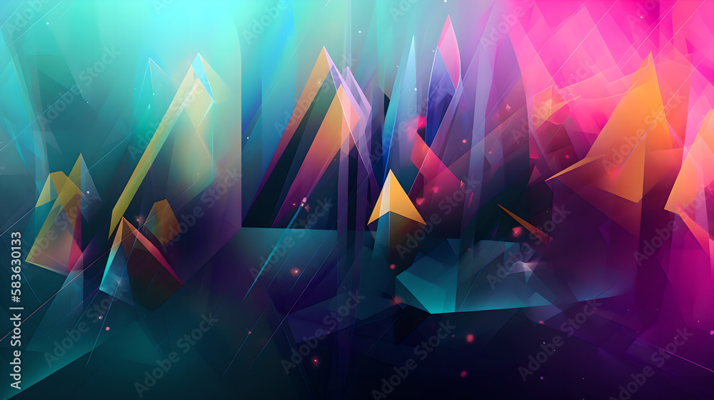 Wall mural abstract colorful background (ai generated)