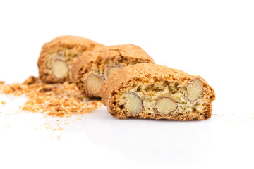Italian cantuccini cookie with almond