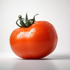 Tomate rouge fraiche isol&eacute; sur fond blanc