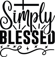 simply blessed svg design and