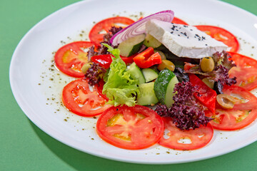 salad with tomatoes and mozzarella