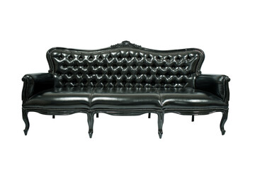 black armchair isolated