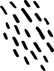 Spot of dots hand drawn illustration. Dark points on white background