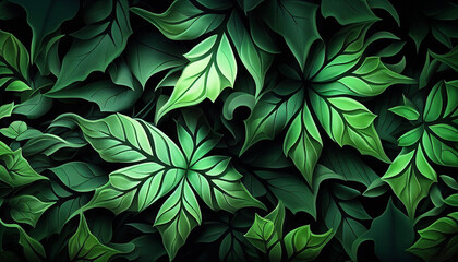 Leaf Patterns - Generative Ai