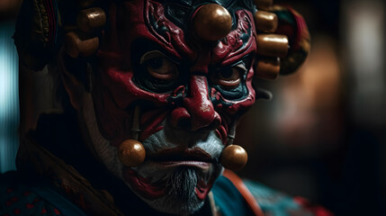 Obraz premium realistic japanese demon