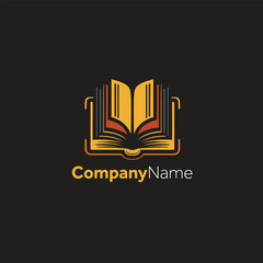 Logo of an open book