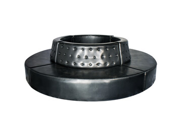 black chair isolated on white