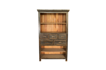 old wooden cabinet isolated