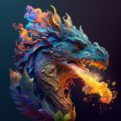 Fototapeta na wymiar image of a dragon