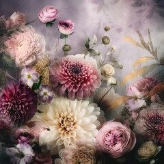 Fine Art Floral Background