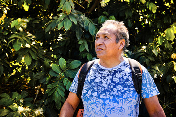 portrait of a latin american-looking man from bolivia