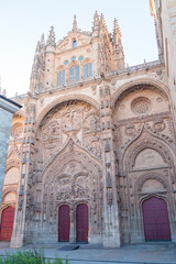 Fototapeta na wymiar Photo detail of part of the Salamanca catedral in Spain