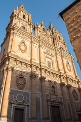 Fototapeta na wymiar Building of the Royal College of the Holy Spirit of the Society of Jesus, called La Clerencia (Salamanca, Spain)