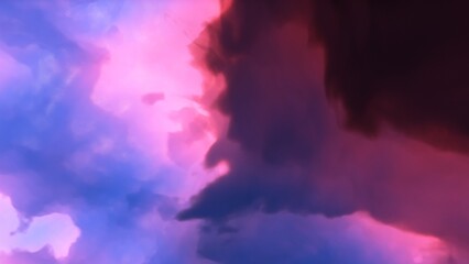 red-violet nebula in outer space, horsehead nebula, unusual colorful nebula in a distant galaxy, red nebula 3d render
