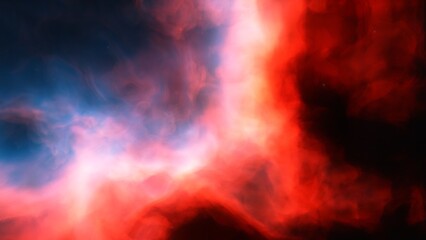 bright nebula, nebula in space, majestic red-purple nebula, beautiful space background 3D render
