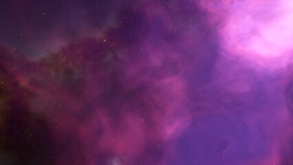 bright nebula, nebula in space, majestic red-purple nebula, beautiful space background 3D render
