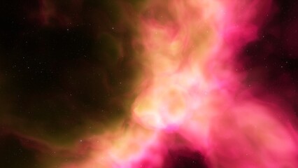 bright nebula, nebula in space, majestic red-purple nebula, beautiful space background 3D render
