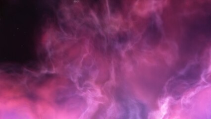 bright nebula, nebula in space, majestic red-purple nebula, beautiful space background 3D render
