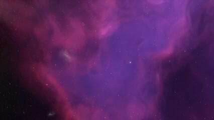 bright nebula, nebula in space, majestic red-purple nebula, beautiful space background 3D render
