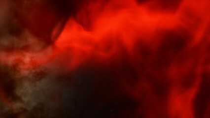 Nebula gas cloud in deep outer space, science fiction illustration, colorful space background with stars 3d render

