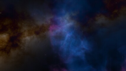 Fototapeta premium Universe filled with stars, nebula and galaxy 