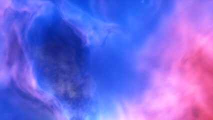 Deep space nebula with stars. Bright and vibrant Multicolor Starfield Infinite space outer space background with nebulas and stars. Star clusters, nebula outer space background 3d render

