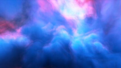 Obraz premium Deep space nebula with stars. Bright and vibrant Multicolor Starfield Infinite space outer space background with nebulas and stars. Star clusters, nebula outer space background 3d render 