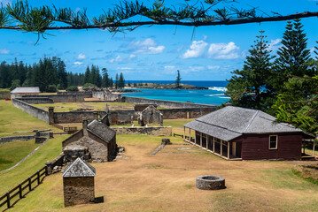 Convict historical site in world heritage area of Norfolk Island © StephenhIrwin