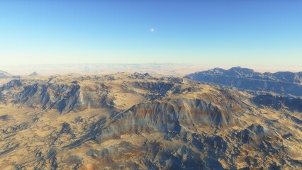 Deserted alien planet
