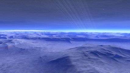 Deserted alien planet
