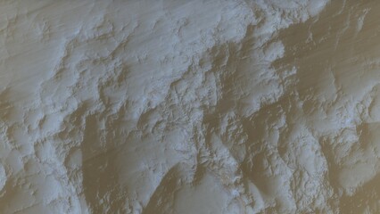 View of the 3d rendering realistic planet mars surface from space.
